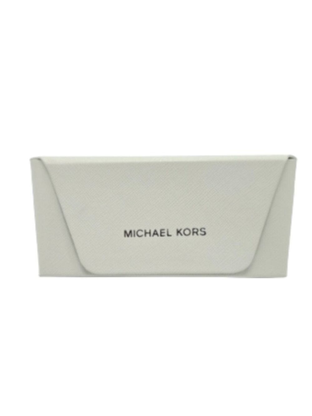 Michael Kors White Leather Hard  Designer Sunglasses Holder Casual‎ Glasses Case